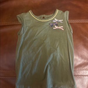 Green short sleeve top